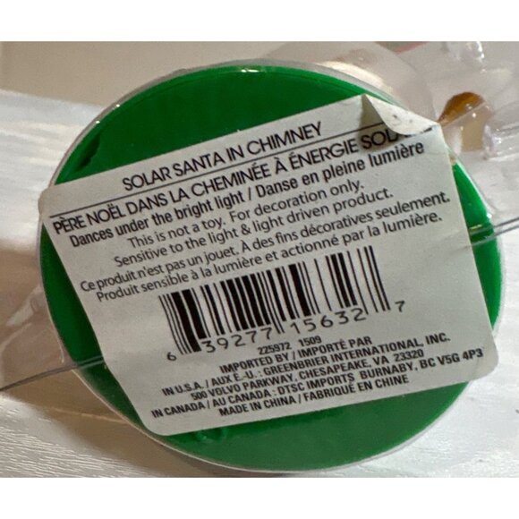 Solar Figures Drumming Bear & Santa In Chimney Christmas House Novelty - Picture 5 of 5